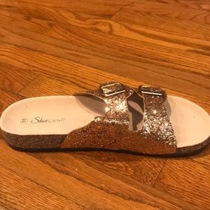 Iced Glitter Sandals Rose main image 0